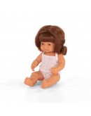 Miniland baby pop multicultureel roodharig meisje 38cm