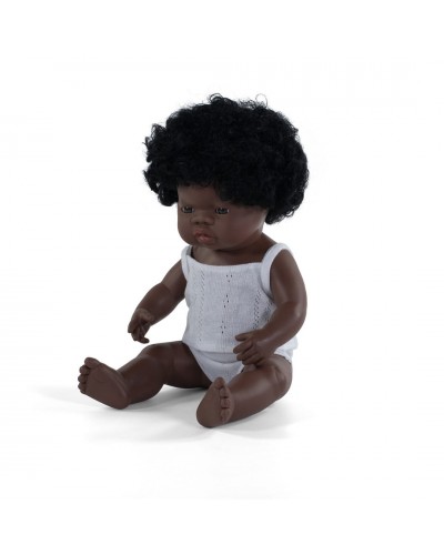 Miniland baby pop multicultureel Afrikaans meisje 38cm