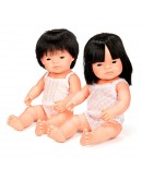 Miniland baby pop multicultureel Aziatisch meisje 38cm