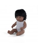 Miniland baby pop multicultureel Latino meisje 38cm