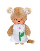 Monchhichi Meisje margriet wit 20cm