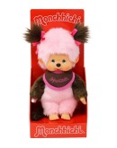 Monchhichi meisje bicolor roze 20cm