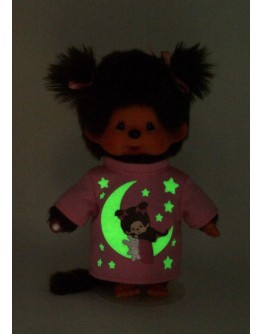 Monchhichi meisje glow in the dark 20cm