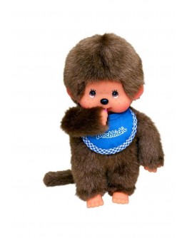 Monchhichi aapje jongen slab blauw 20cm