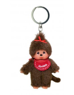 Monchhichi sleutelhanger aapje rood