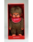 Monchhichi knuffel aap jongen rode slab 80cm