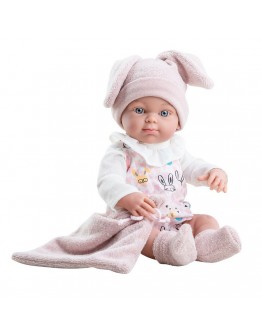 Paola Reina pop 32 cm Mini Pikolines baby meisje muts konijntje