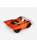 Playforever Zemonsta Egon – Oranje retro speelgoedauto vol energie