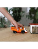 Playforever Zemonsta Egon – Oranje retro speelgoedauto vol energie