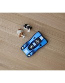 Playforever Zemonsta Hans – Blauwe retro design speelgoedauto