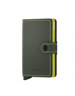 Secrid mini wallet Matte Green-Lime