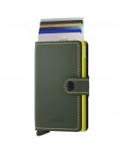 Secrid mini wallet Matte Green-Lime