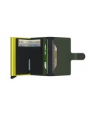 Secrid mini wallet Matte Green-Lime