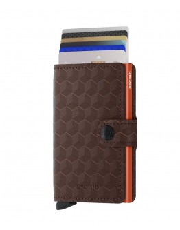 Secrid mini wallet Optical Brown-Orange