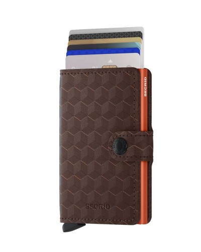 Secrid mini wallet Optical Brown-Orange