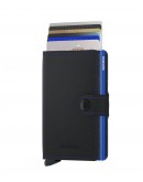 Secrid mini wallet Matte Black-Blue