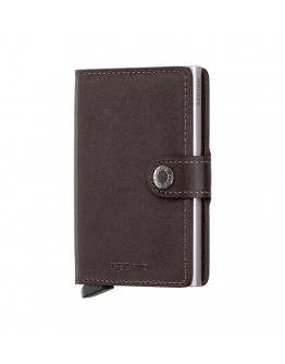 Secrid mini wallet Original Darkbrown-Silver