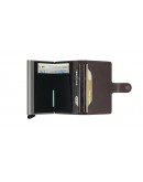 Secrid mini wallet Original Darkbrown-Silver