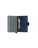 Secrid mini wallet Original Navy blue-Silver