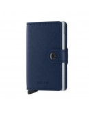 Secrid mini wallet Original Navy blue-Silver