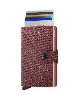 Secrid mini wallet Sparkle Red-Sand
