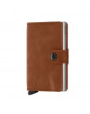 Secrid mini wallet Vintage Cognac-Silver