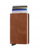 Secrid slim wallet Vintage Cognac-Silver