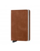 Secrid slim wallet Vintage Cognac-Silver