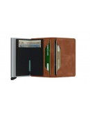 Secrid slim wallet Vintage Cognac-Silver