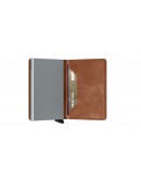 Secrid slim wallet Vintage Cognac-Silver