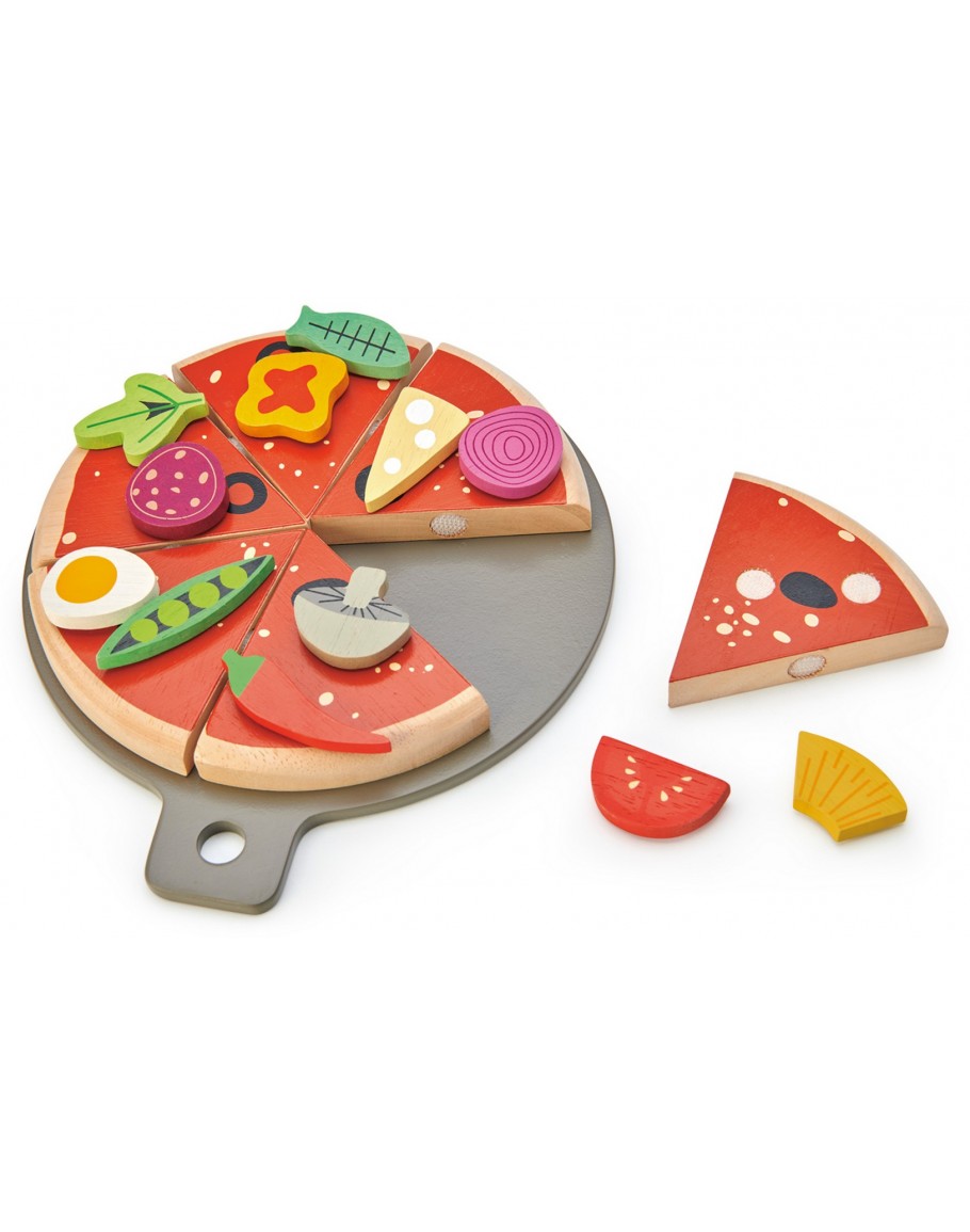 St Ik was mijn kleren Verschuiving Tender Leaf toys houten speelgoed pizza party - Grote Schatten Gent