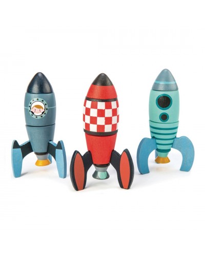 Tender Leaf toys houten speelgoed rocket construction