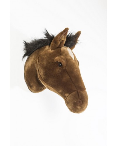 Wild and soft Trophy dierenkop paard bruin Scarlett