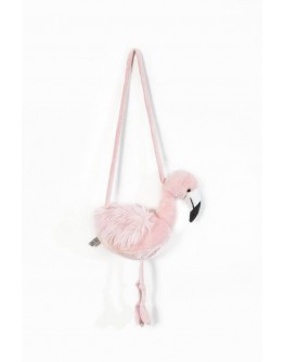 Wild and soft handtas roze flamingo