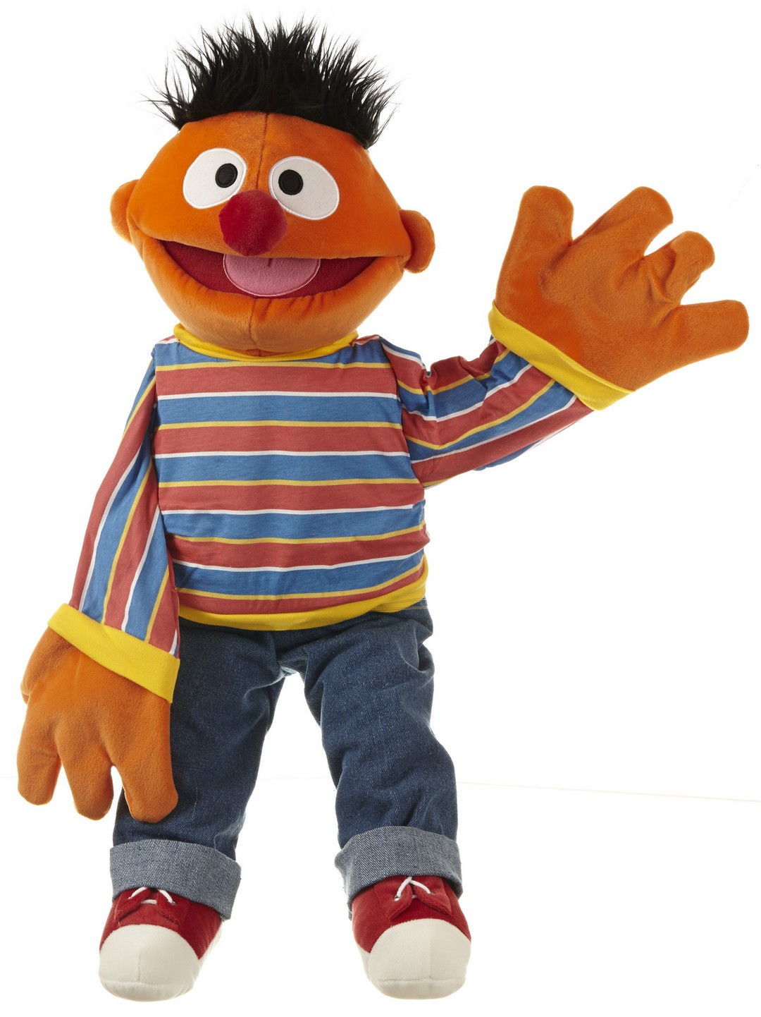 Sesamstraat handpop Bert en ernie 65cm - Schatten